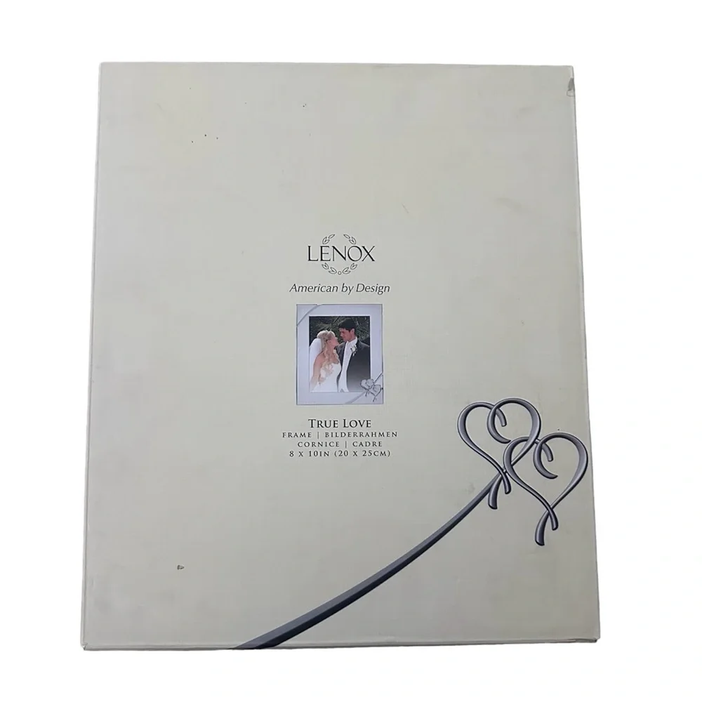 Lenox Picture Frame True Love 8″ x 10″ Silver Plated Hearts New
